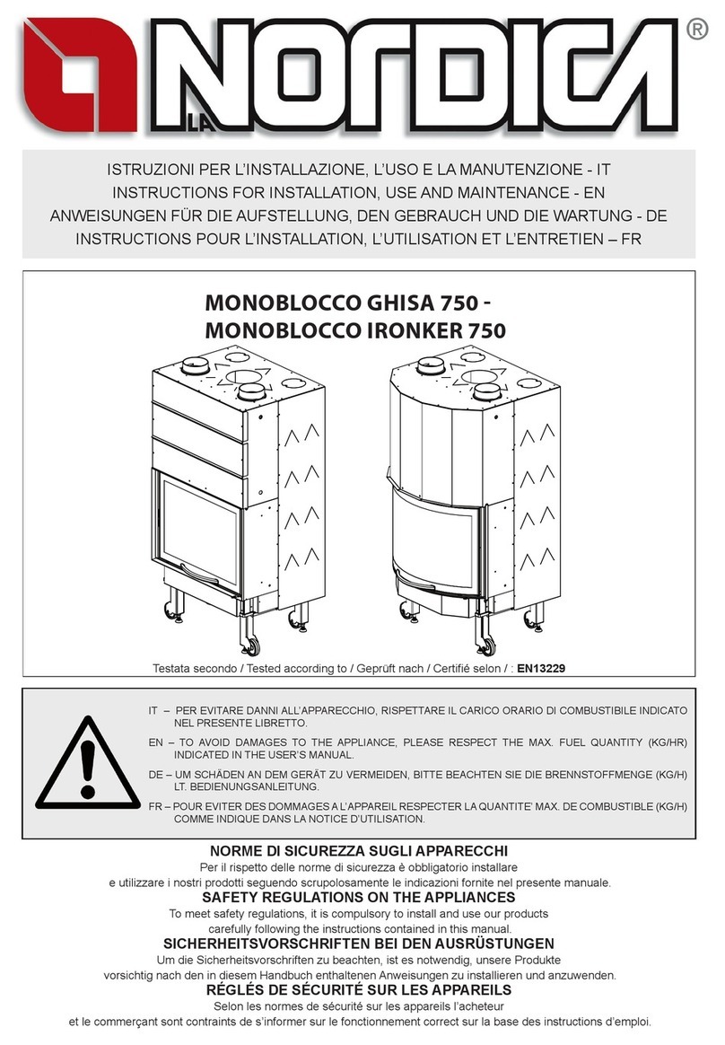 Nordica MONOBLOCCO IRONKER 750 Instructions for installation, use and maintenance