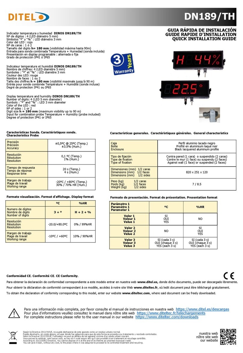 Ditel DN189/TH User manual