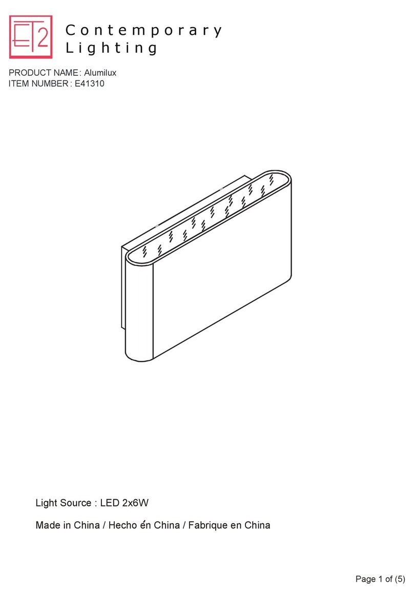 ET2 Alumilux E41310 manual