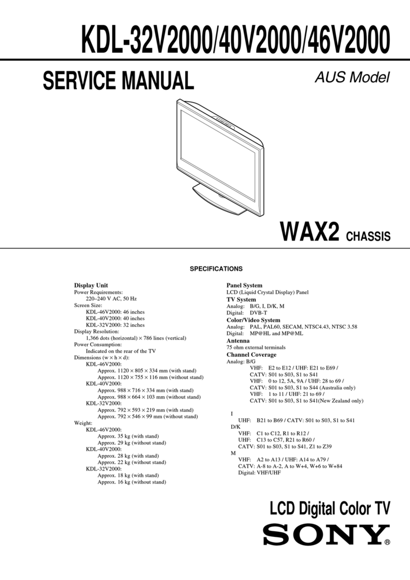 Sony KLV-32V2000 User manual