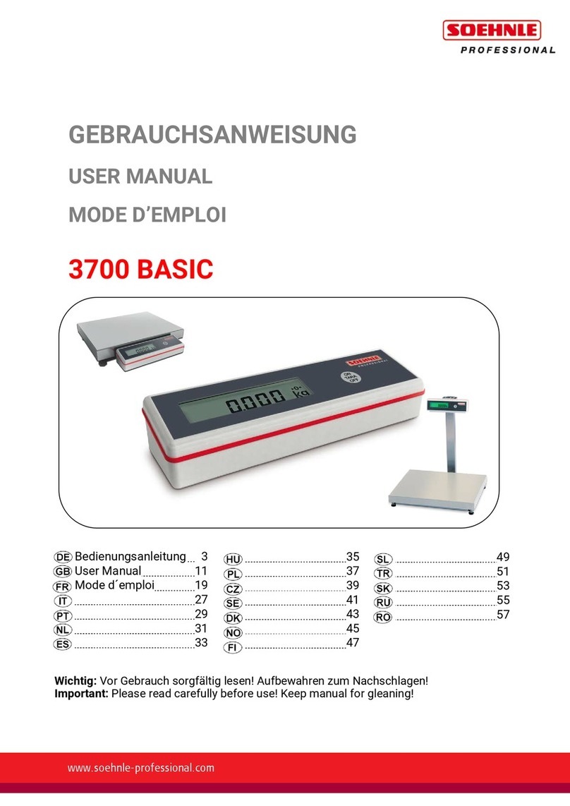Soehnle 3700 BASIC User manual
