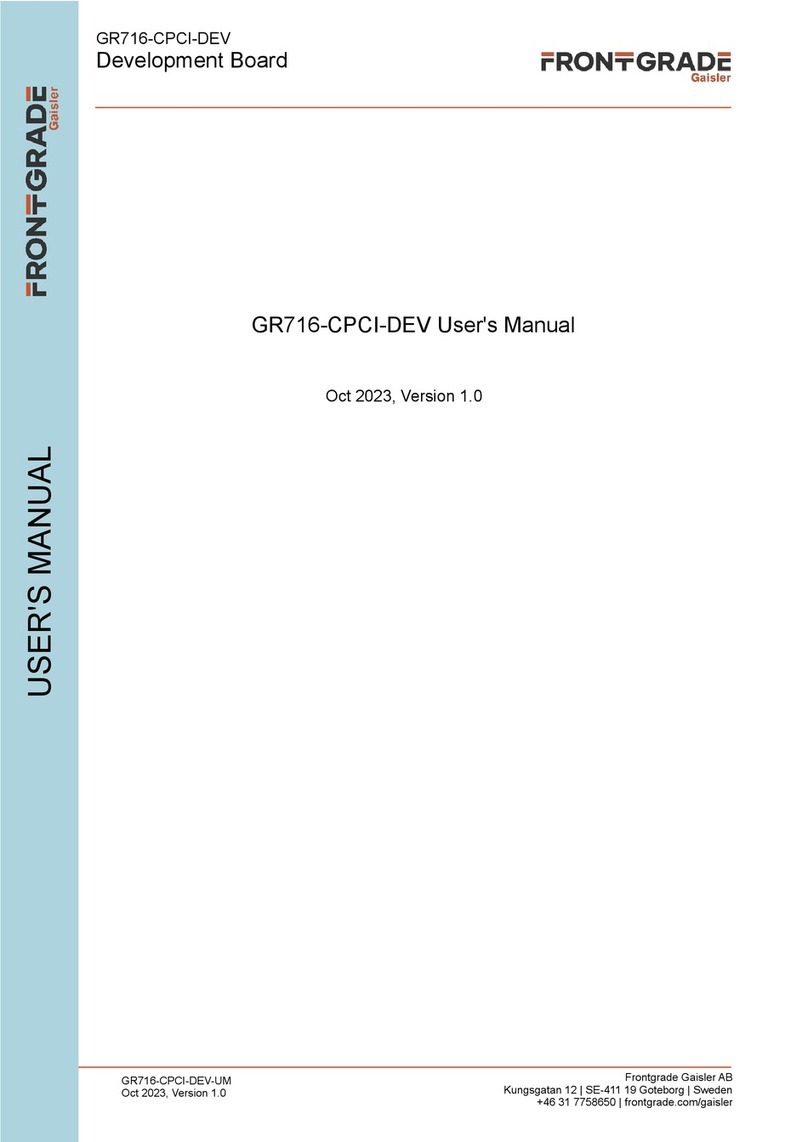 FRONTGRADE GR-CPCI-GR716-DEV User manual