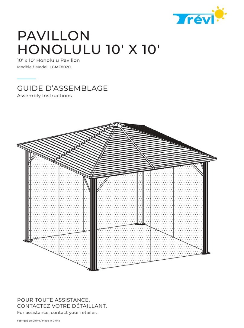 Trevi HONOLULU LGMF8020 Assembly instructions