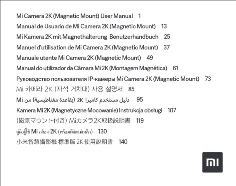 Xiaomi Mi Camera 2K (Magnetic Mount) user manual