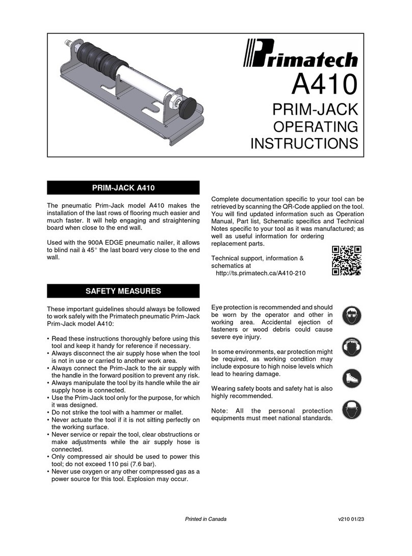 primatech A410 operating instructions