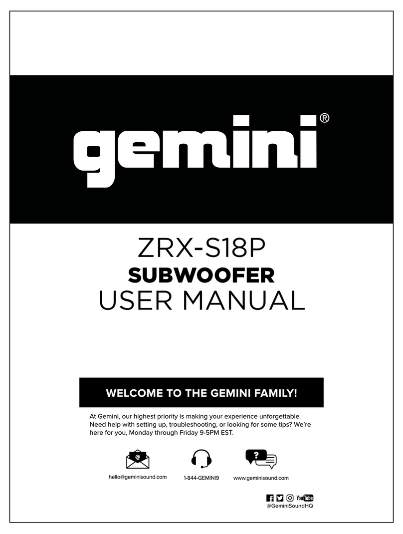 Gemini ZRX-S18P user manual