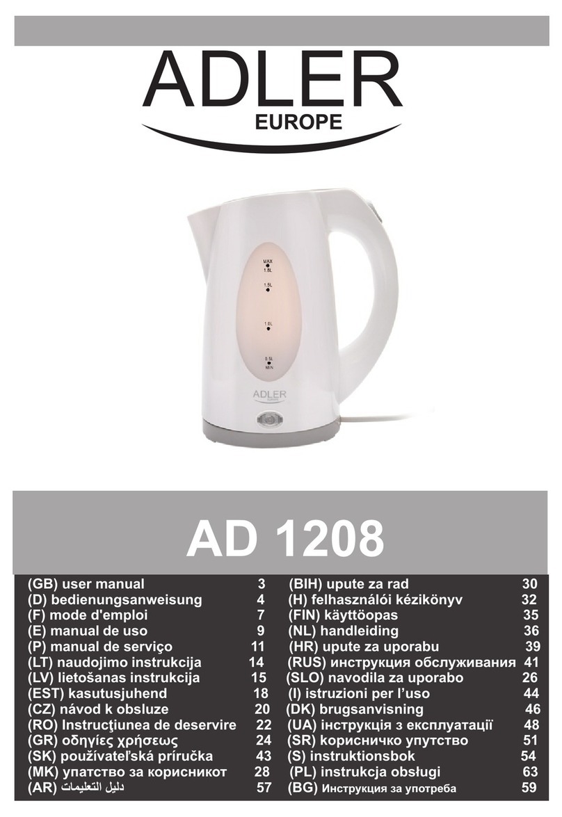 Adler Europe AD 1208 user manual