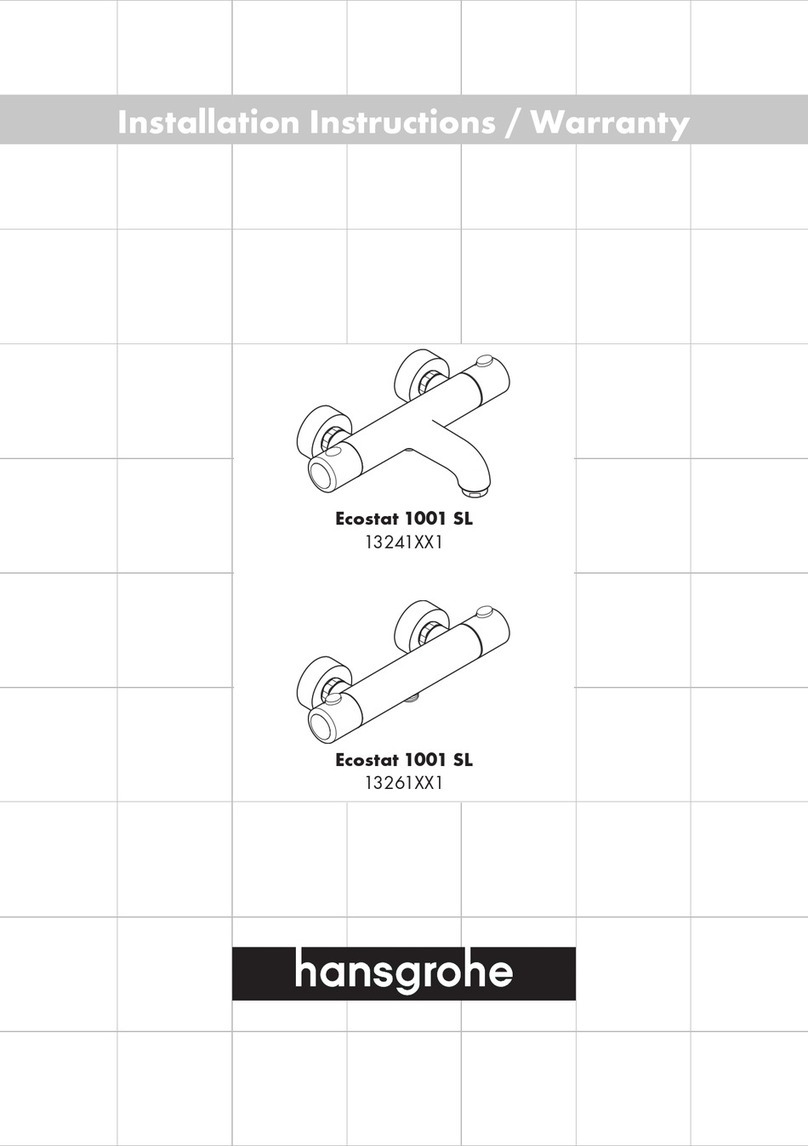 Hans Grohe Ecostat 1001 SL 13241 1 Series User manual Hans Grohe Ecostat 1001 SL 13241 1 Series User manual