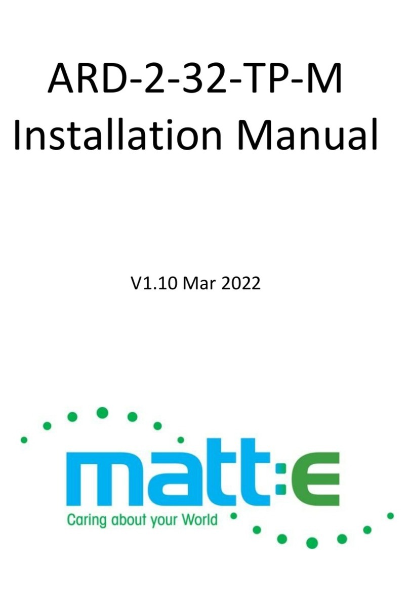 Matt:e ARD-2-32-TP-M User manual