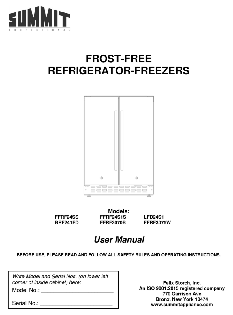 Summit FFRF24SS User manual