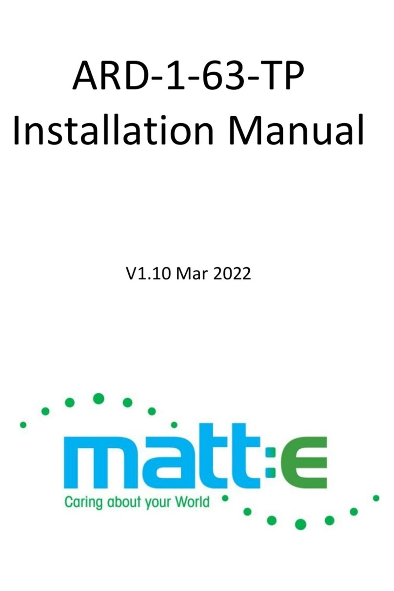 Matt:e ARD-1-63-TP User manual