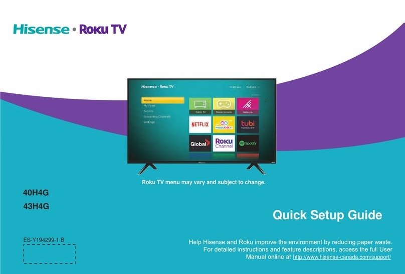 Hisense 40H4G User manual Hisense 40H4G User manual