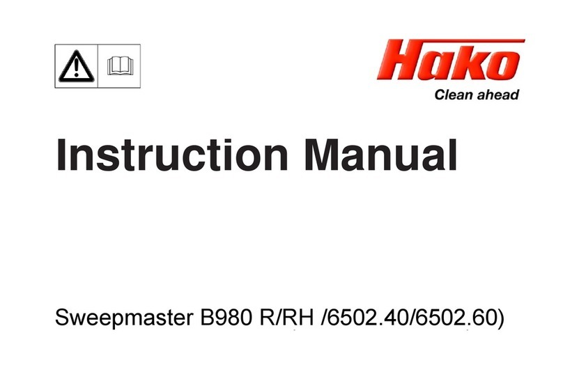 HAKO Sweepmaster 980 R User manual HAKO Sweepmaster 980 R User manual