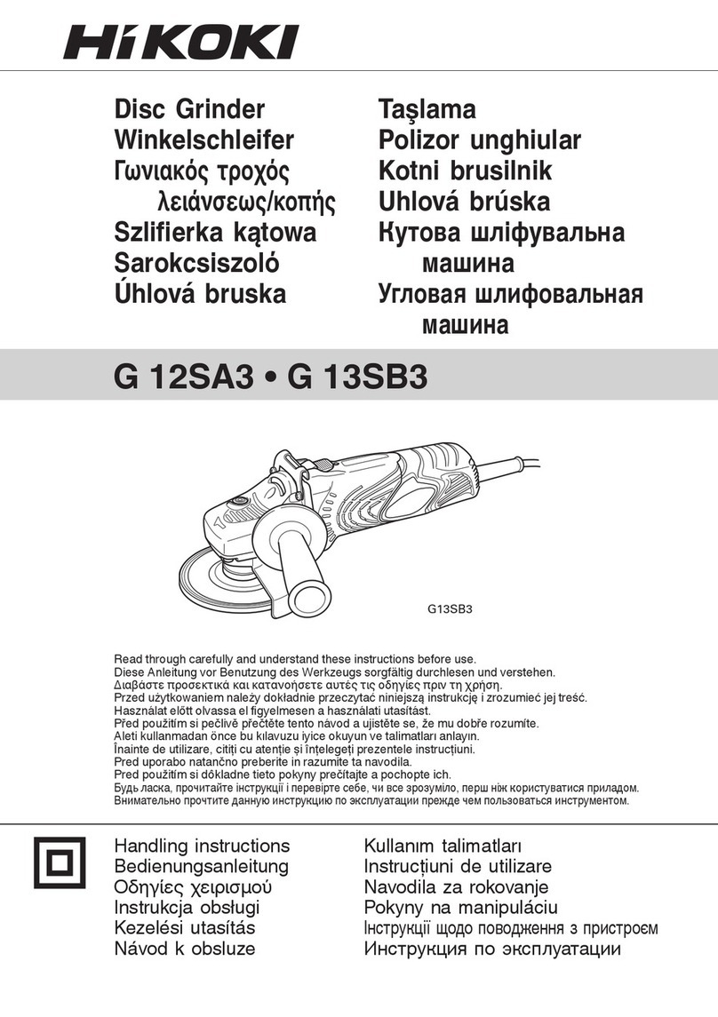 HIKOKI G 13SB3 Handling instructions
