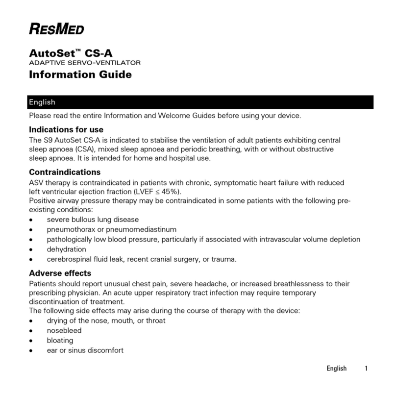 ResMed S9 AutoSet CS-A Technical manual