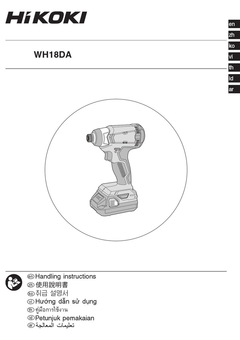 HIKOKI WH 18DA User manual