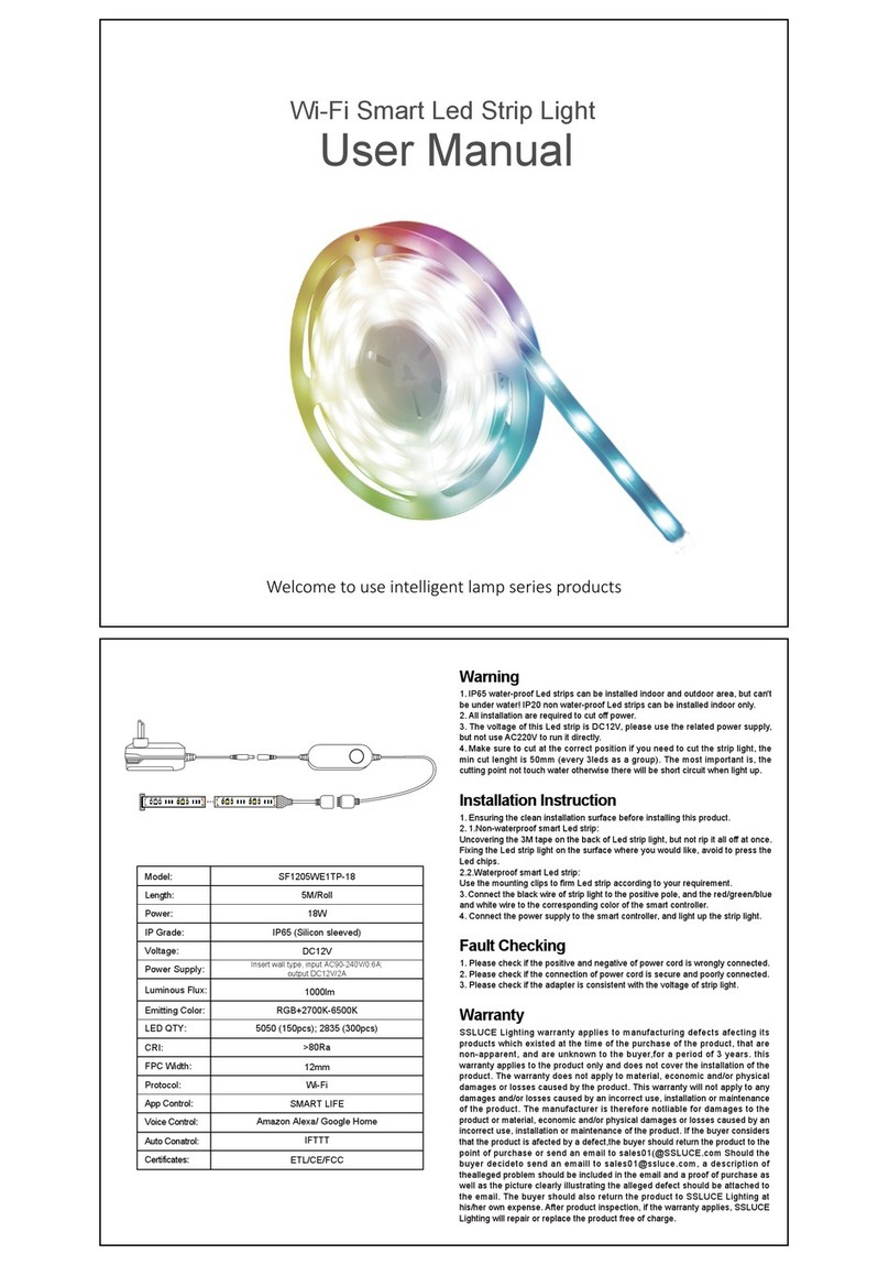 SSLUCE SF1205WE1TP-18 user manual
