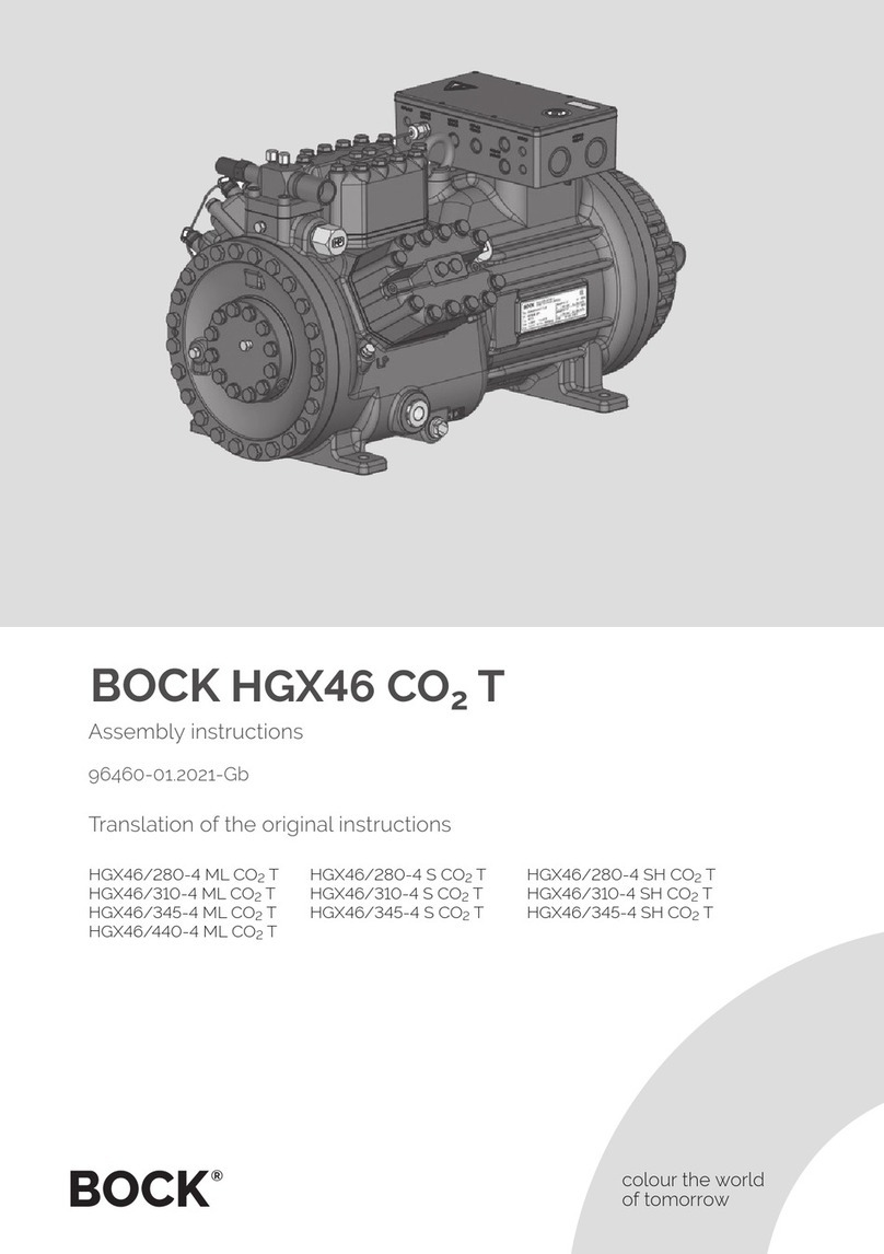 BOCK HGX46/280-4 ML CO2 T User manual BOCK HGX46/280-4 ML CO2 T User manual