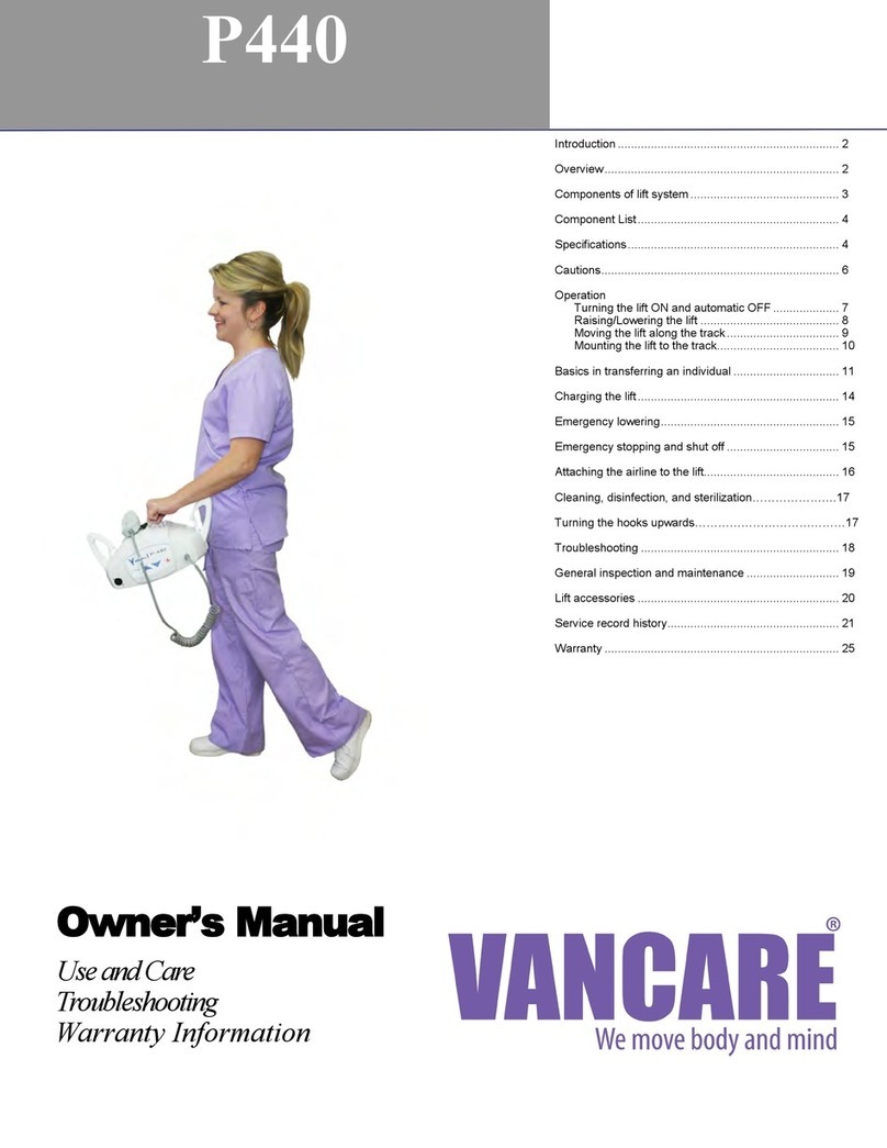 Vancare P400 owner's manual
