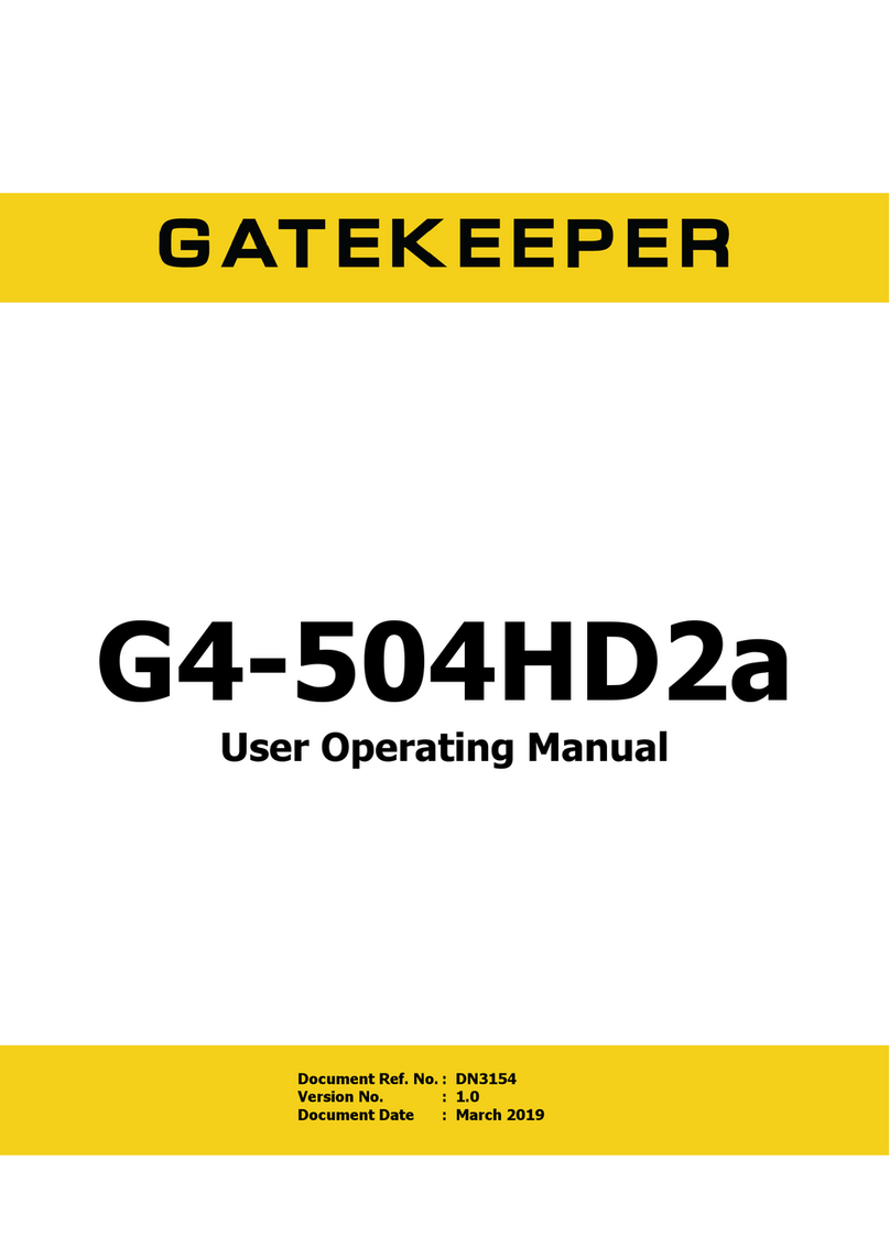 Gatekeeper G4-504HD2a User's operating manual