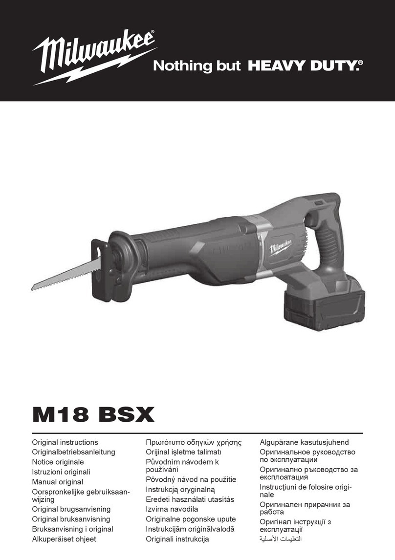 Milwaukee M18 BSX-402C Original instructions