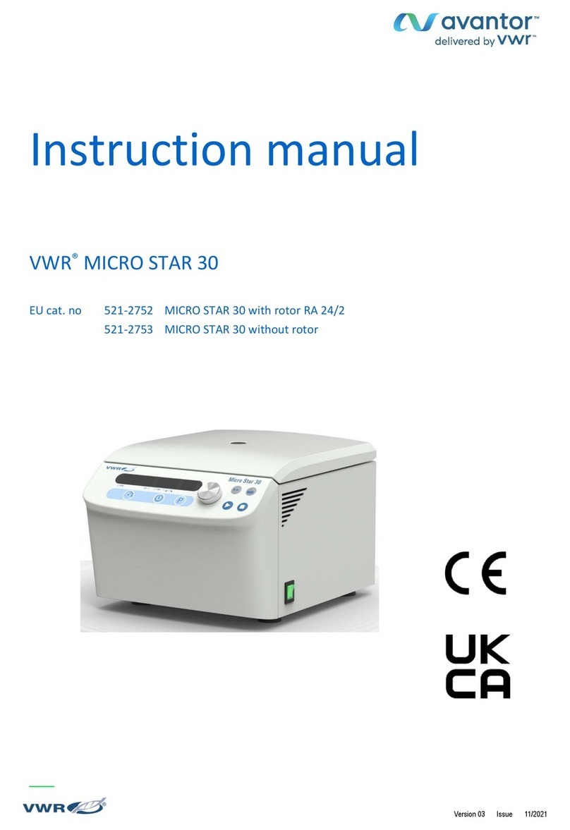 avantor VWR MICRO STAR 30 instruction manual