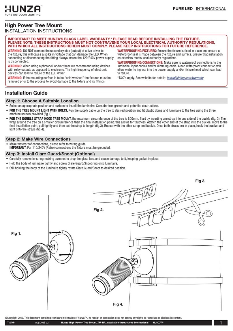 Hunza TM/HP installation instructions Hunza TM/HP installation instructions