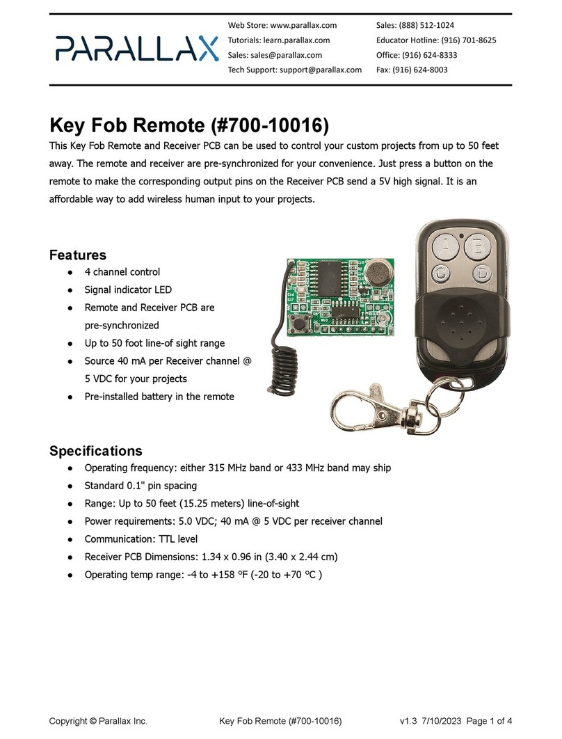 Parallax 700-10016 quick start guide