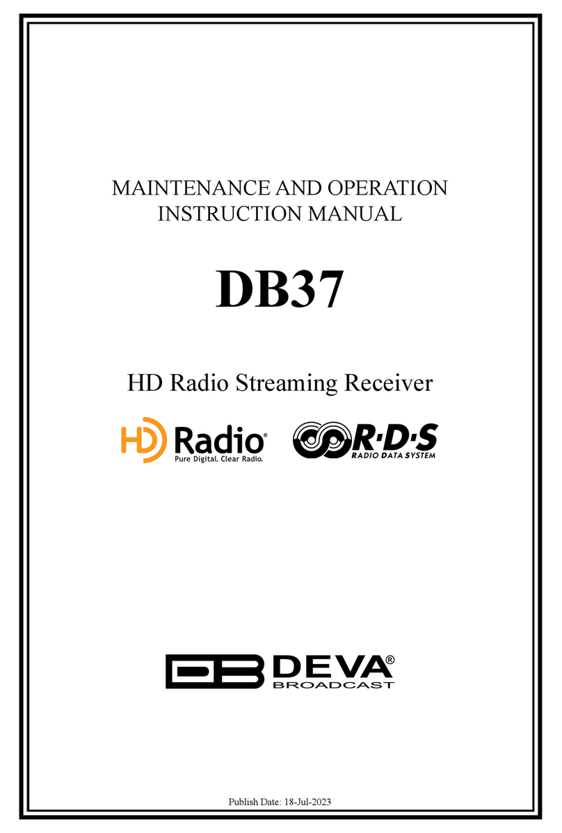 DEVA Broadcast DB37 instruction manual