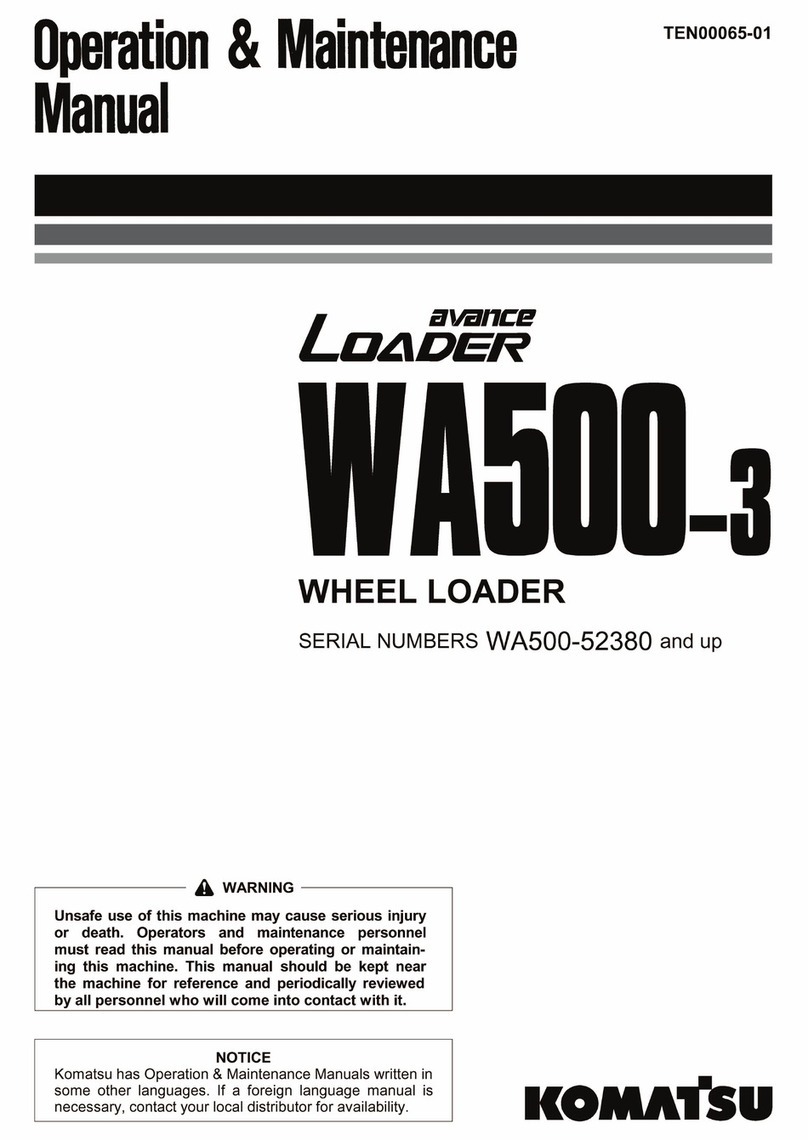 Komatsu Avance WA500-3 Operation & maintenance manual Komatsu Avance WA500-3 Operation & maintenance manual