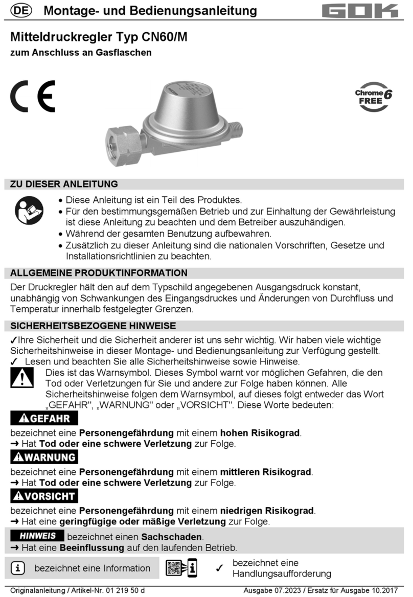 GOK CN60/M Assembly and operating manual