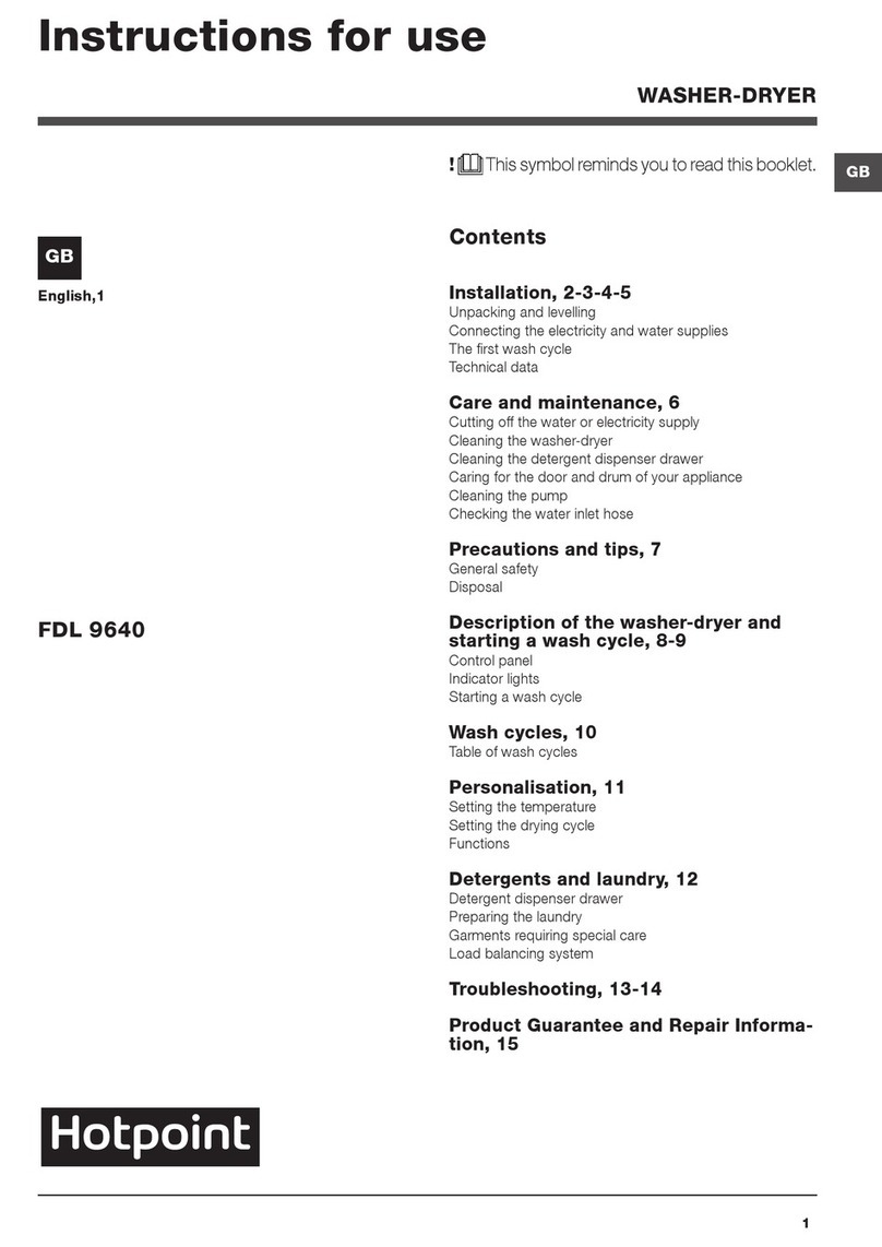 Hotpoint FDL 9640 User manual