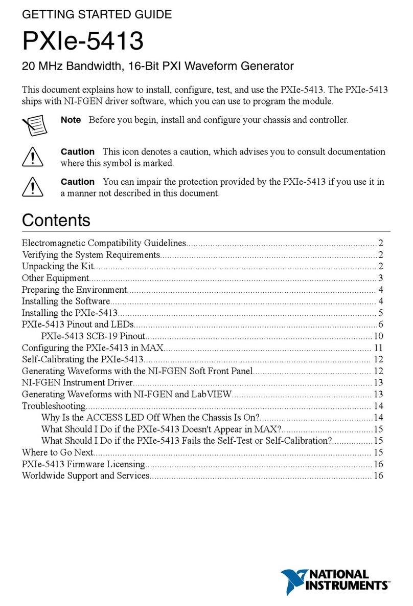 National Instruments PXIe-5413 User manual National Instruments PXIe-5413 User manual