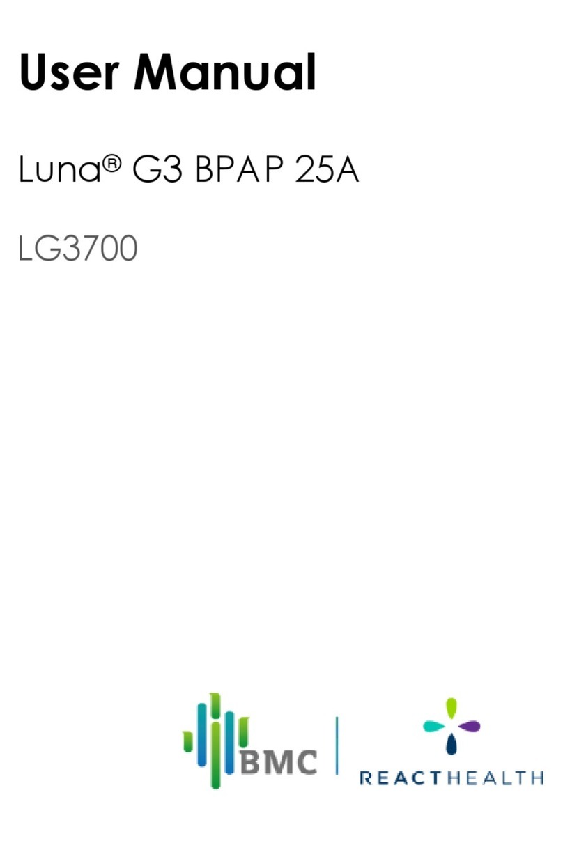 BMC REACTHEALTH Luna G3 BPAP 25A user manual