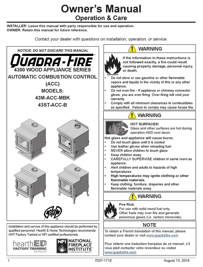 Quadra-Fire 43ST-ACC-B owner's manual