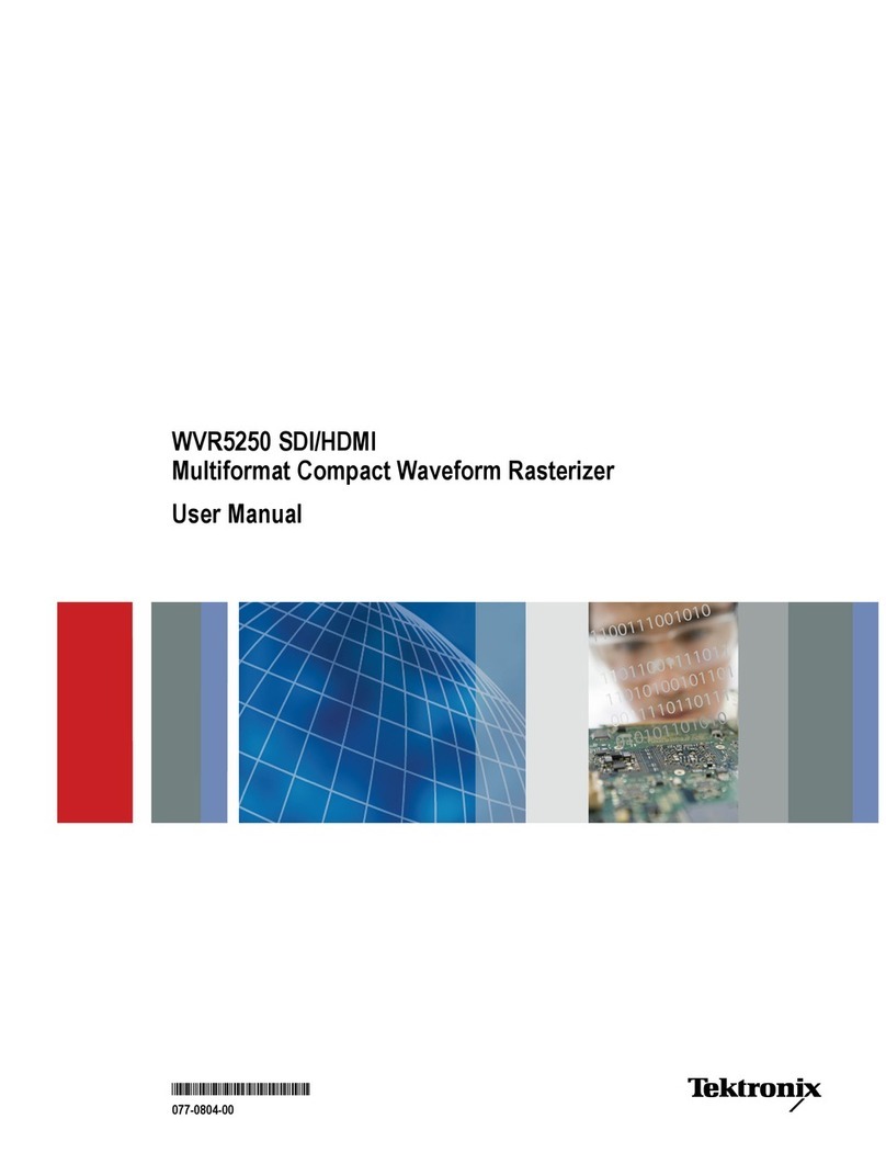 Tektronix WVR5250 user manual