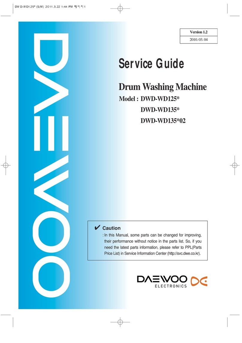 Daewoo DWD-WD125 Series User manual