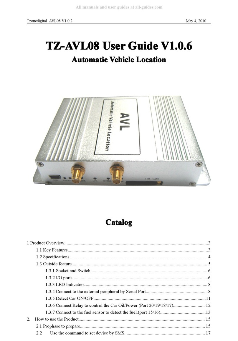 Tzone TZ-AVL08 user guide