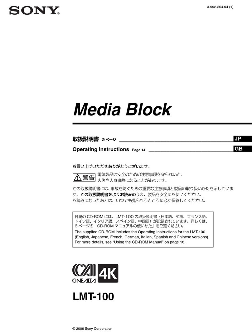 Sony LMT-100 User manual