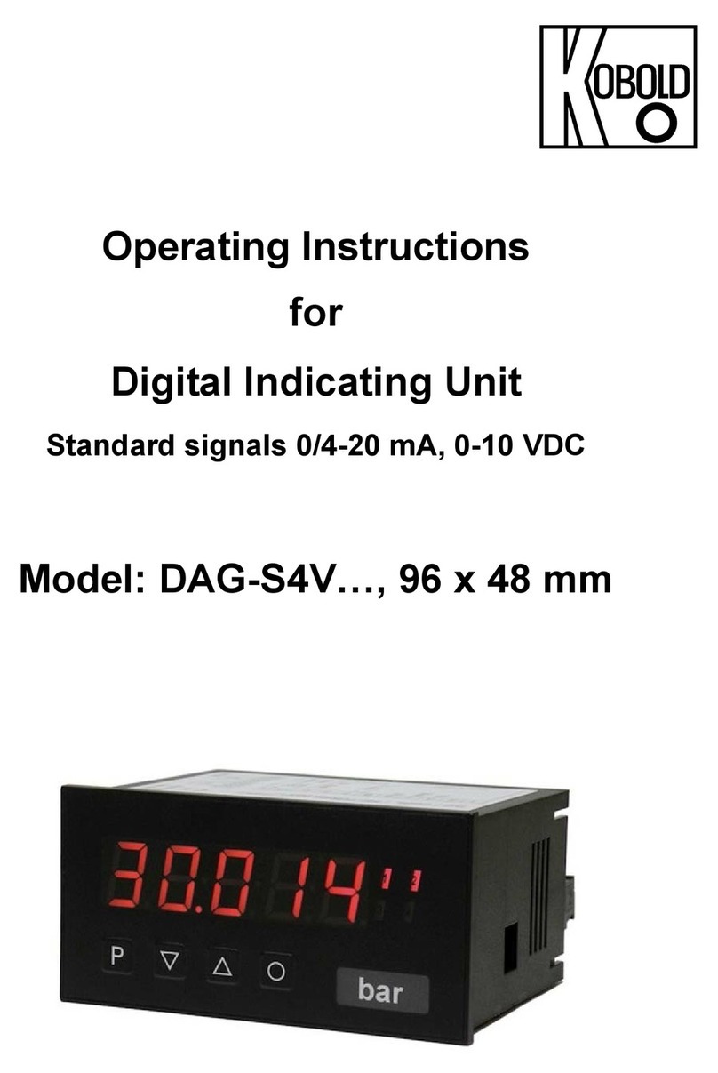 Kobold DAG-S4V Series operating instructions