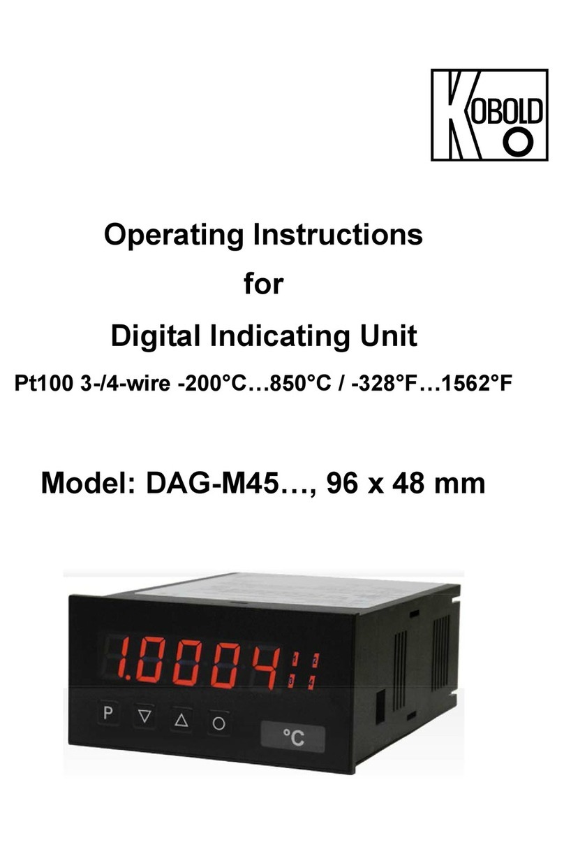 Kobold DAG-M45 Series User manual Kobold DAG-M45 Series User manual
