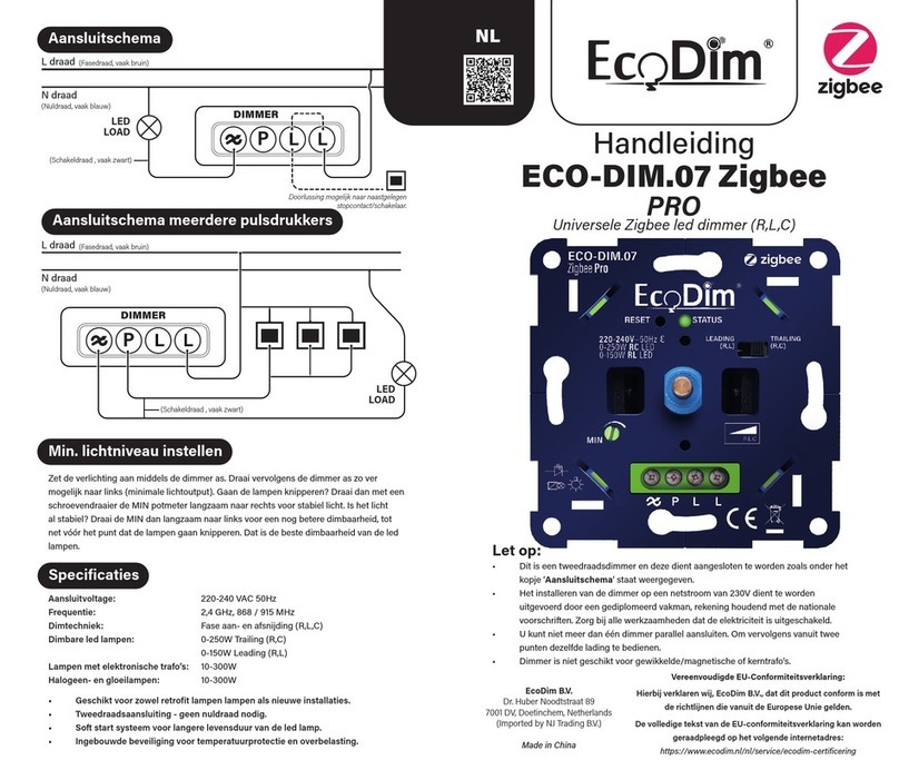 EcoDim ECO-DIM.07 Zigbee PRO manual