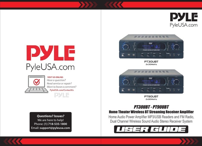 Pyle PT30UBT User manual