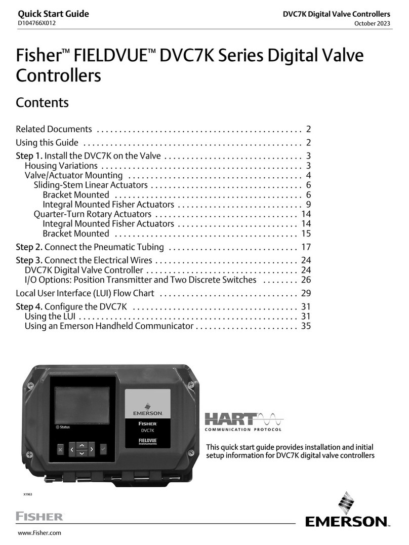 Emerson Fisher FIELDVUE DVC7K User manual