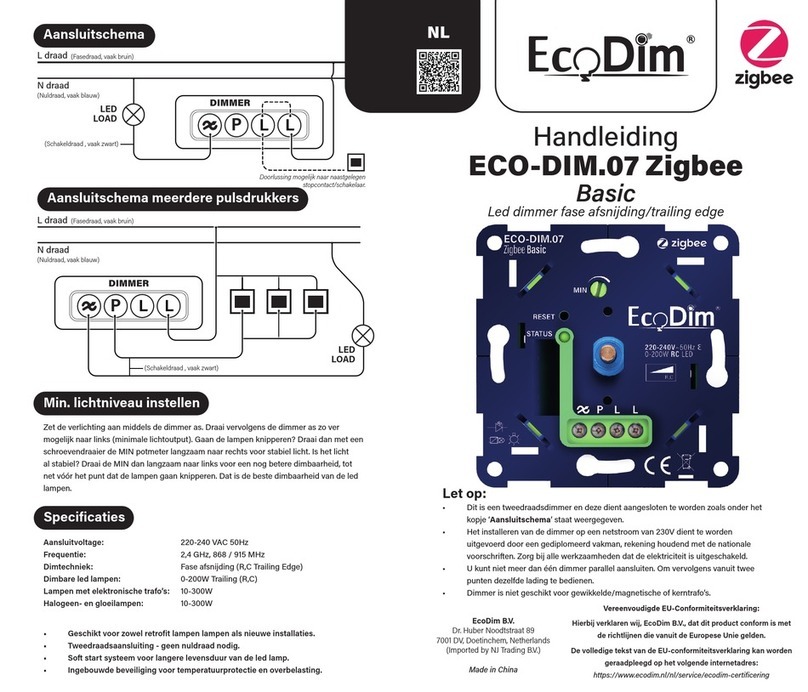 EcoDim ECO-DIM.07 Zigbee manual