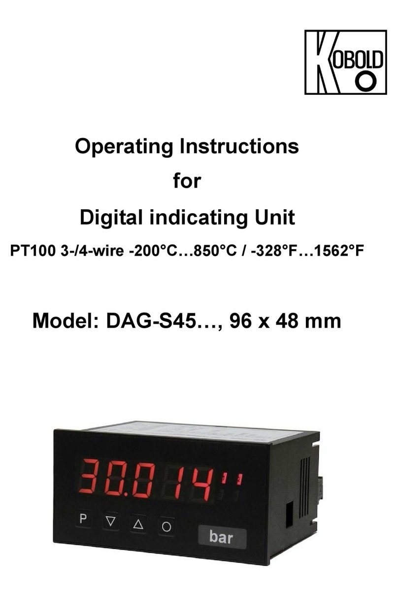 Kobold DAG-S45 Series operating instructions