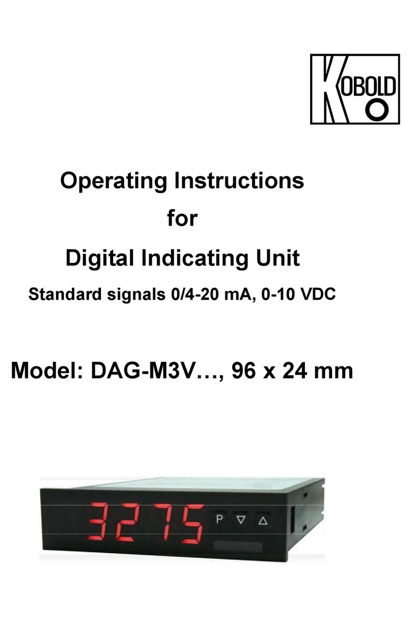 Kobold DAG-M3V Series operating instructions
