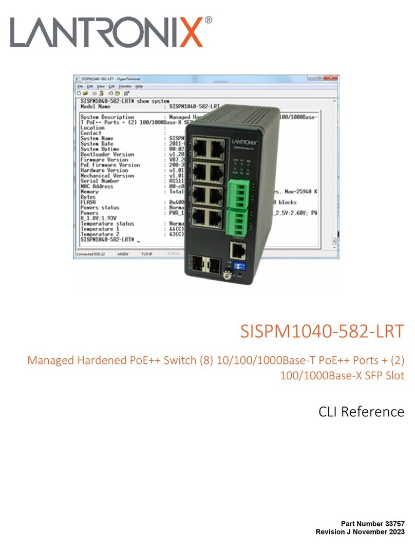Lantronix SISPM1040-582-LRT User manual Lantronix SISPM1040-582-LRT User manual
