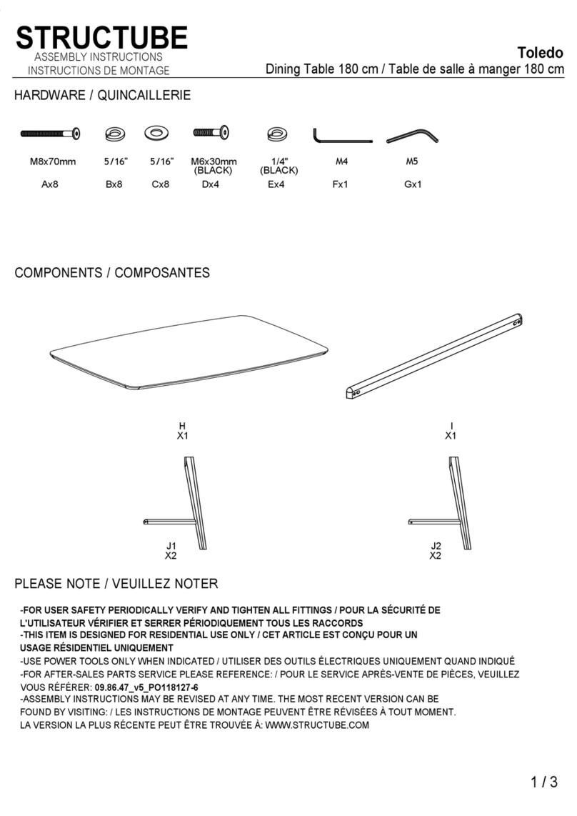 STRUCTUBE Toledo User manual STRUCTUBE Toledo User manual