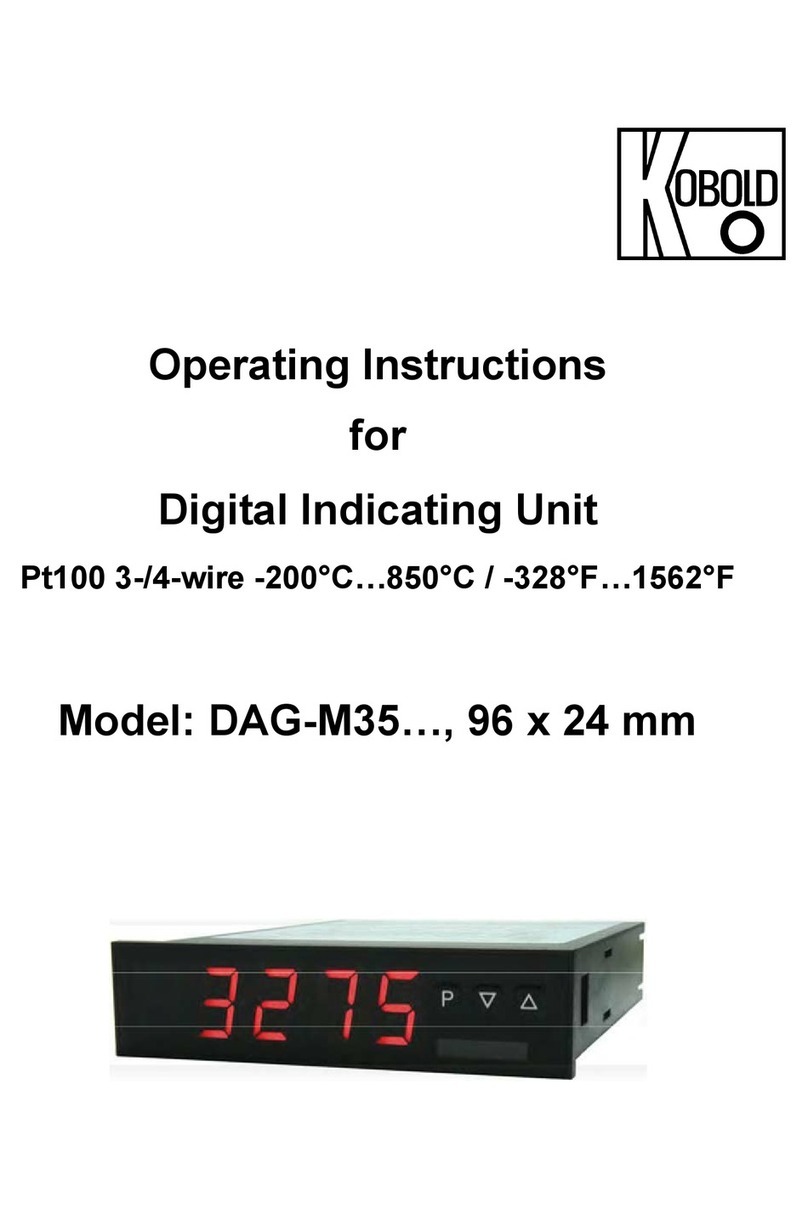 Kobold DAG-M35 Series operating instructions